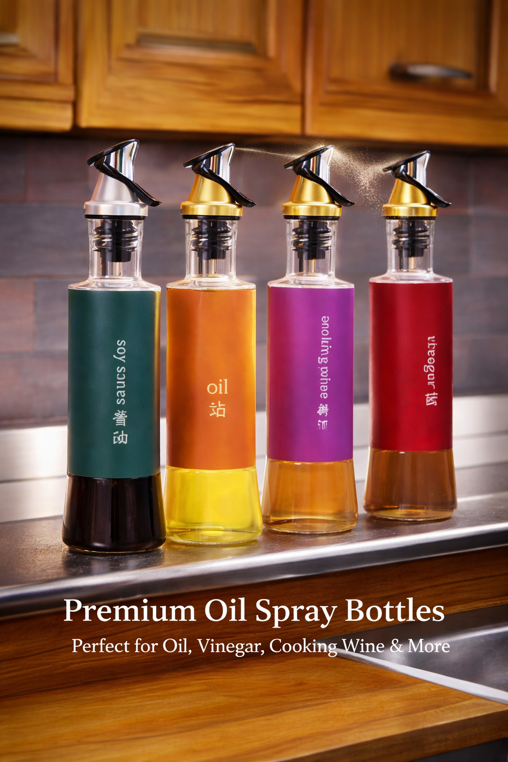 Oil Dispenser Bottle Automatic Opening and Closing Oil Pot Pack of 1