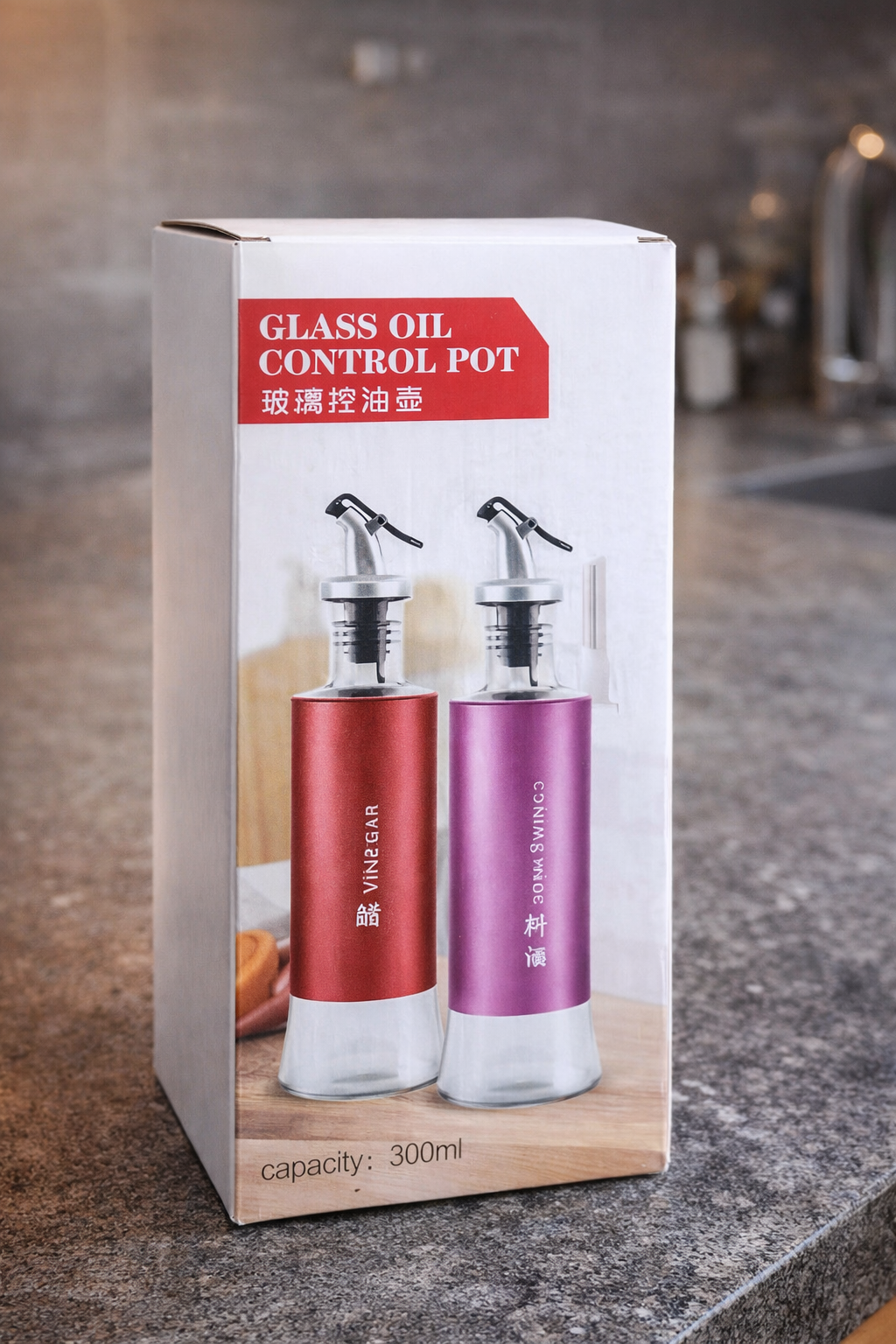 Oil Dispenser Bottle Automatic Opening and Closing Oil Pot Pack of 1