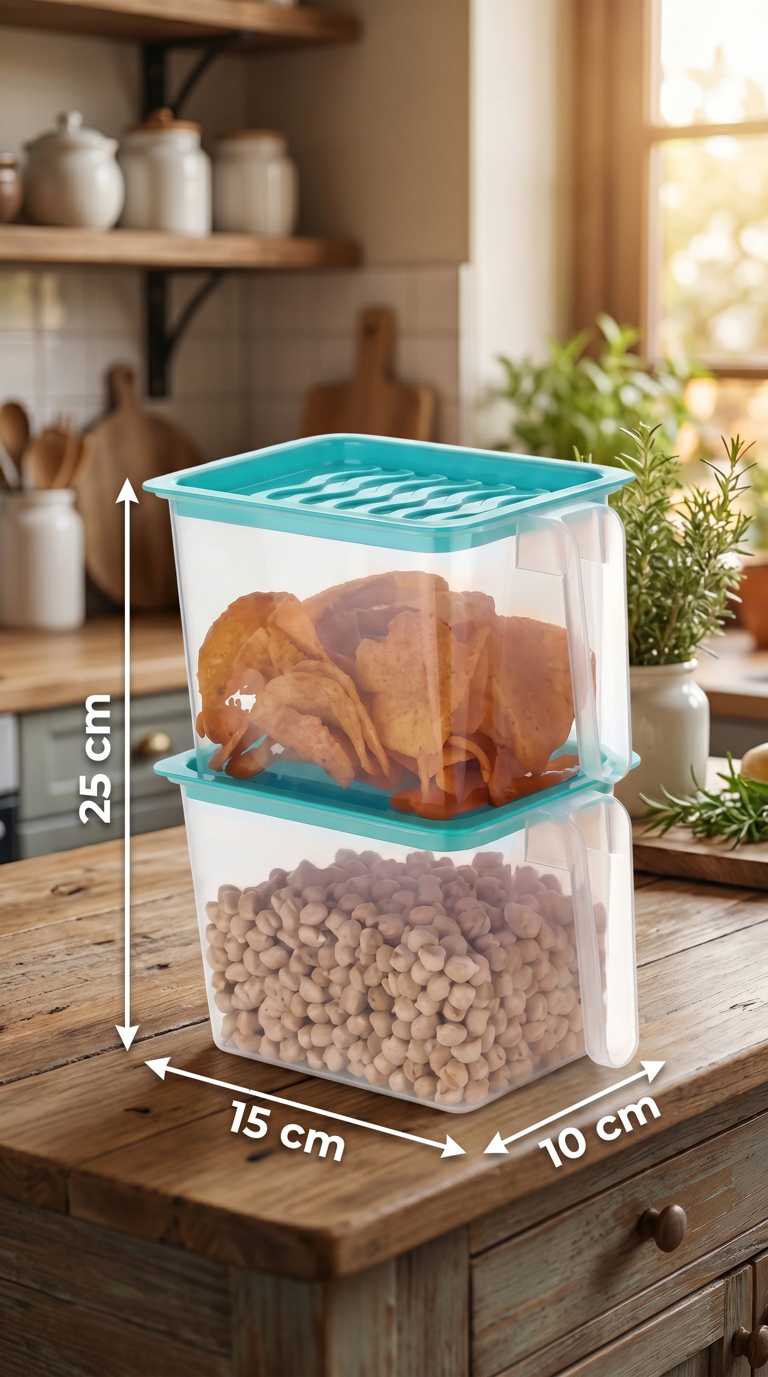 Unbreakable kitchen storage Basket (Pack of 6)